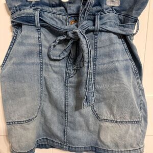 Free People Splendor in the Grass Indigo Tie Waist Skirt Women's Size 8